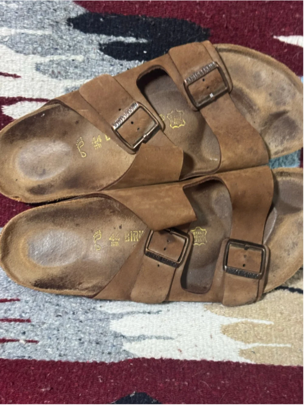 Birkenstock Arizona Brown Leather Sandals EU 44 US Men 11-11.5 Germany